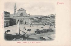 Firenze Piazza e Chiesa di S. Maria Novella