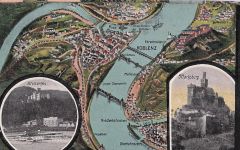 Puzzle 1 Karten von unterschiedliche Rheinabschnitten