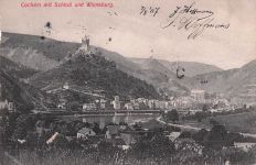 Cochem mit Schloß und Winneburg.