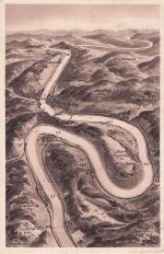 Marienburg Reliefkarte - Künstler-AK Eugen Felle