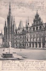 Wiesbaden Rathaus und evangel. Hauptkirche