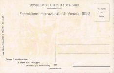 FUTURISMUS - Tato - „Der Jahrmarkt“, Postkarte der Venedig-Ausstellung 1926