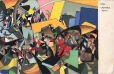 Künstler Ansichtskarte / Postkarte Tato, Goldener Pavillon, Futurismus, Terza Biennale Romana 1925