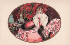 MONTEDORO Glamouröse Dame, sinnliche Mode, japanischer Stil, italienischer