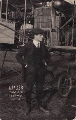 Deutsches Reich, Halbamtliche Flugmarken, Nr.10, Mülhausen-Feldberg Ansichtskarte von Artur Faller mit Unterschrift, Karte