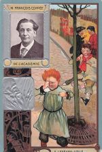 Chromolithographie-Bild Waffel Lefevre Utility François Coppee