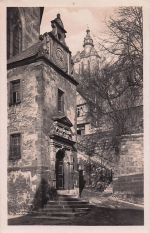 Marburg a.d. Lahn, an der lutherischen Kirche, Blick vom Schloß