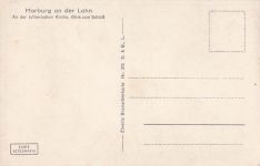Marburg a.d. Lahn, an der lutherischen Kirche, Blick vom Schloß
