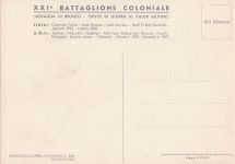 XXI Eritreisches Bataillon – (ehemals Cyrenaica) Illustrator Vittorio Pisani
