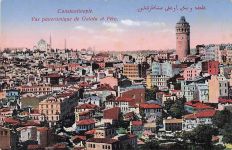 Constantinople. Vue panoramique de Galata et. Péra.