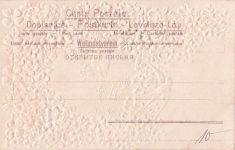 Präge Litho Schwalben, Karren, Blumen, Rosen, Vergissmeinnicht, Kitsch