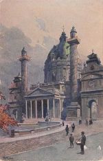Künstler-AK R. Preuss: Wien, Karlskirche