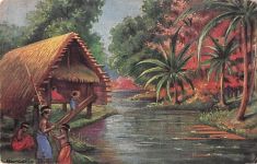 Künstler Postkarte Baumgarten, Fritz, Neumecklenburg Neuirland