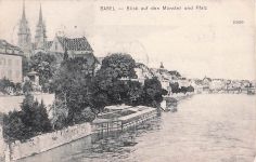 BASEL - Blick auf den Münster und Pfalz