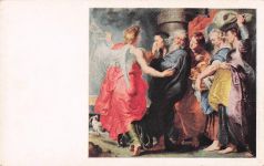 Postkarte: Abreise von Lot und seiner Familie aus Sodom von Rubens, Sarasota, Florida, USA