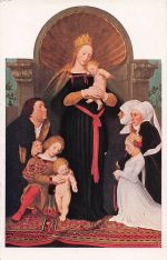 Nach Hans Holbein d. J. (Gal. Dresden): Die Madonna des Bürgermeisters Meyer - La Vierge