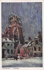 Dixmude Erster Weltkrieg A. Baertsoen Signierte Kunst Unbenutzte