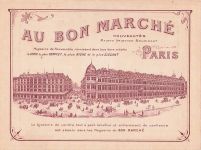 Werbe-Postkarten-Motiv Kaufhaus Au Bon Marché.