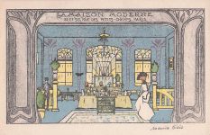 Maurice Biais Werbe-Lithografie für „La Maison Moderne