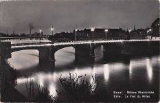Basel. Mittlere Rheinbrücke Bâle. Le Pont du Milieu