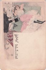 ILLUSTRATOREN-THEMA - POSTKARTE, SIGNIERT VON "CONRAD", ZU HAUSE - JUGENDART