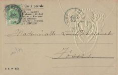 Jugendstil-Ansichtskarte (französisch: Art Nouveau)