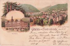 Gruss aus Friedrichroda - Litho