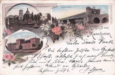 Gruss aus Mannheim - Litho