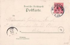 Lithographie Wiesbaden, Kochbrunnenplatz, Hoftheater, Augusta Victoria Bad