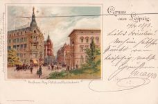 Gruss aus Leipzig - Litho