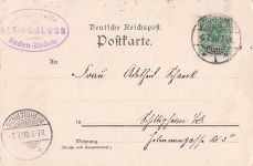 Litho Baden Baden, Altes Schloss, Conversationshaus, Friedrichsbad, Augustabad