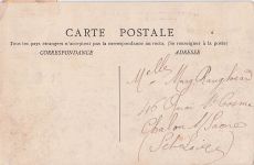 Diese historische Postkarte zeigt eine Flugschau in Chalon-sur-Saône