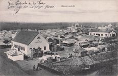 Gruss von der Leipziger Messe Gesamtansicht