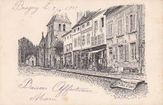 Bragny-sur-Saône, Frankreich, datiert auf das Jahr 1902
