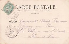 Bragny-sur-Saône, Frankreich, datiert auf das Jahr 1902