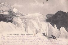 Carte Postale Ancienne Chamonix Glacier des Bossons