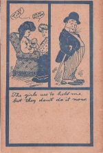 Vintage-Postkarte mit Comicmotiv „The Girls Used to Hold Me“, Poststempel 1907