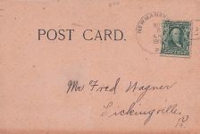 Vintage-Postkarte mit Comicmotiv „The Girls Used to Hold Me“, Poststempel 1907