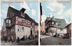 Moseltalbahn Trier-Bullay Strasse in Enkirch.