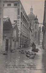 44. CHALON-S-SAONE Inondations des 24 & 25 Janvier 1910.