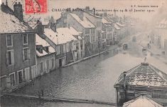 44. CHALON-S-SAONE Inondations des 24 & 25 Janvier 1910.