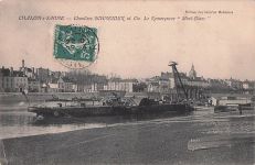 CHALON-S-SAONE -Chantiers SCHNEIDER et Cie. Le Remorqueur "Mont-Blanc"