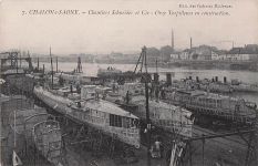 Chalon-sur-Saône. Chantiers de MM SCHNEIDER et Cie Torpilleurs en construction. -