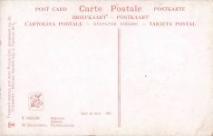 Kamillenblüte, nackte Badende, Eiche, zaristisches Russland, Salon-Postkarte