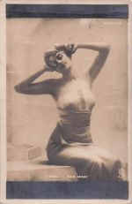 Tucks Paris Salon Bilder T Ralli Baine Arabe Schöne Dame Vintage Postkarte C40