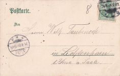 Lithographie-Ansichtskarte aus Braunschweig
