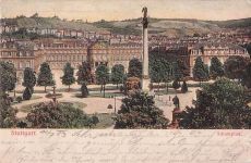 Stuttgart, Schloßplatz, Reliefkarte