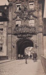 Ansichtskarte Bamberg, Torbogen am Rathaus