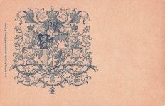 historischer Kupferstich des bayerischen Staatswappens