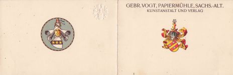 Gebr. Vogt, Papiermühle, Sachs.-Alt.,